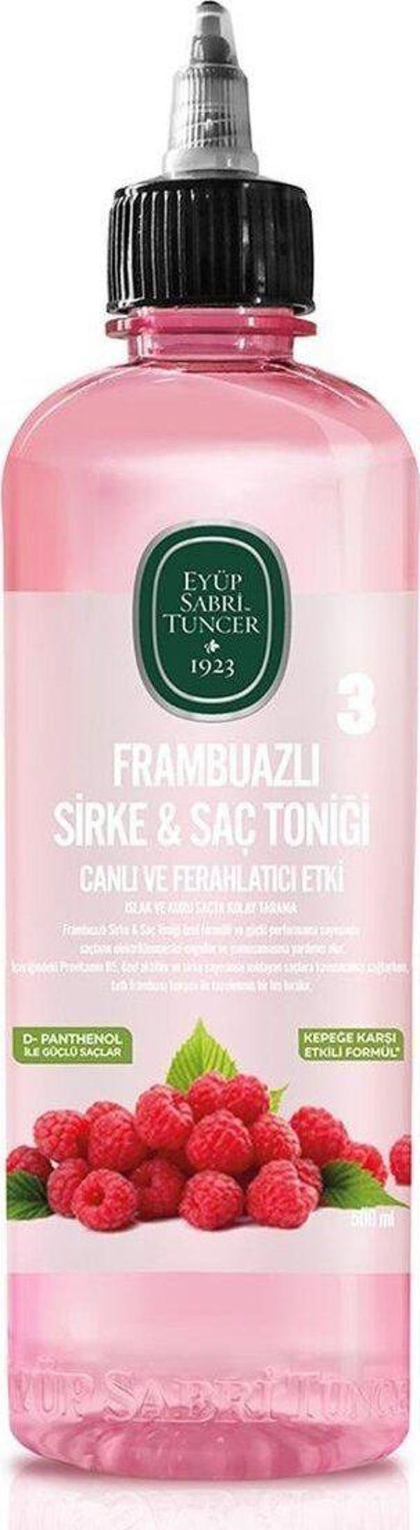 Eyüp Sabri Tuncer Frambuazlı Sirke & Saç Toniği 500 ml 3 Adet - Image 1