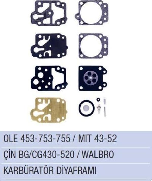 Tüm Modeller Bg430 /Cg430 / Bg520 / Cg520 Karbüratör Diyafram Warbro - Image 1