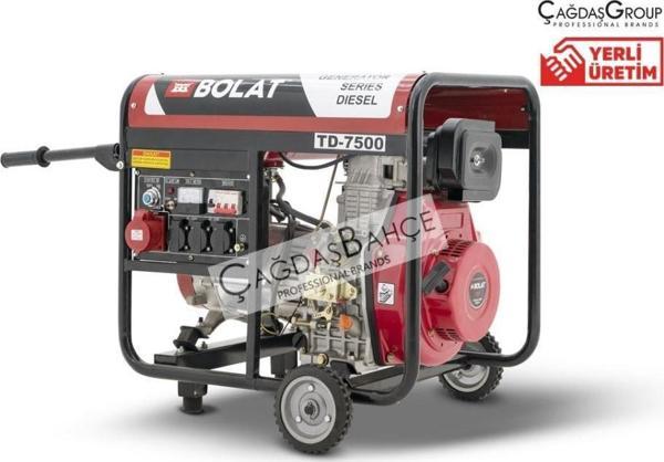 Bolat TD-7500 Dizel Marşlı Jenaratör 7.5 KWa Trifaze - Image 1