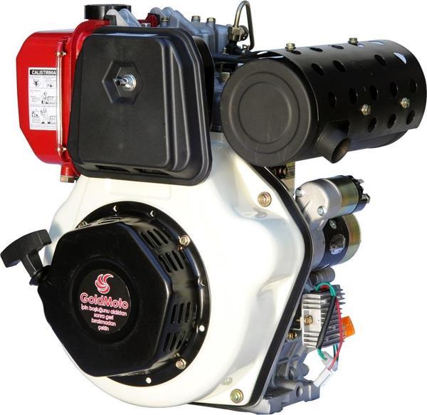 GoldMoto GM192FBEN-H Dizel Motor 12 Hp Marşlı Krank Mili Frezeli - Image 1