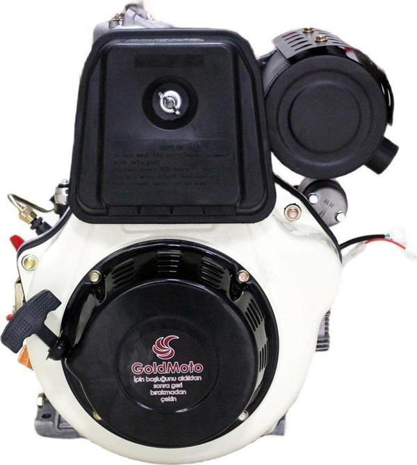 GoldMoto GM192FBE-G3 Dizel Motor 12 Hp Marşlı Krank Konik Orta - Image 1
