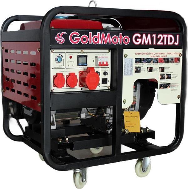 GoldMoto GM12TDJ Dizel Marşlı Jeneratör 12 KW Trifaze - Image 1
