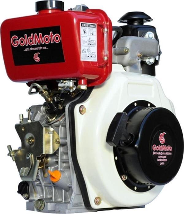 GoldMoto GM178F-C Dizel Motor 7 Hp İpli Krank Mili Kamalı - Image 1