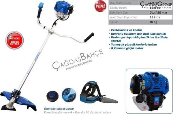 HYUNDAİ HYX440 DÖRT ZAMANLI BENZİN MOTORLU YAN TIRPAN 1.9 HP  - Image 1