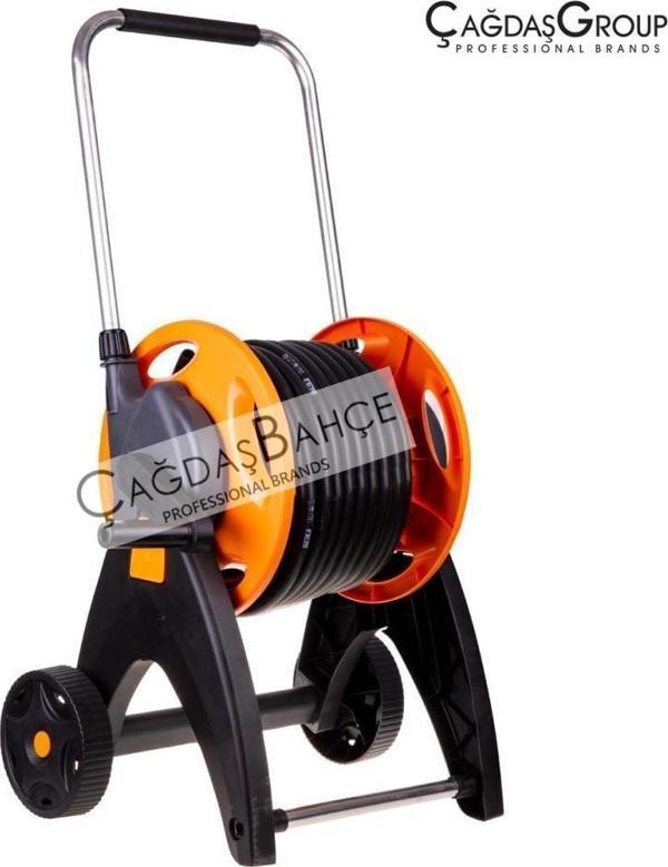 GF 5774 Bahçe Sulama Hortumu Makarası Tekerlekli Teleskobik 25 M Hortum - Image 1