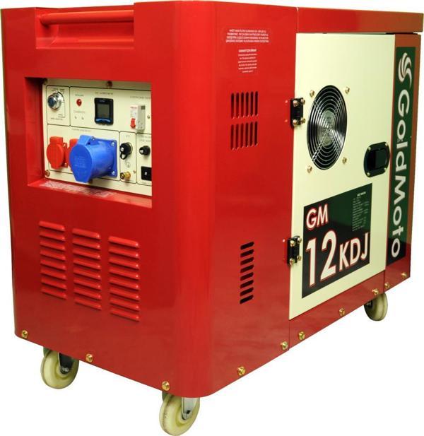 GoldMoto GM12KDJ Dizel Jeneratör 10kWA Monofaze Marşlı Kabinli - Image 1