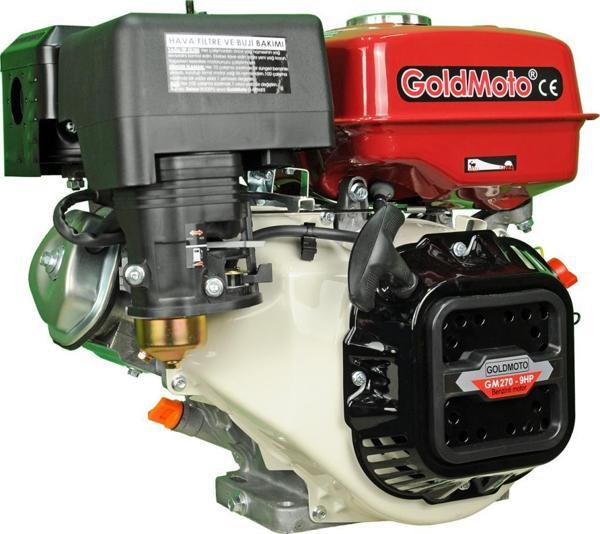 GoldMoto GM270 Benzinli Motor 9 Hp İpli Krank Mili Kamalı - Image 1