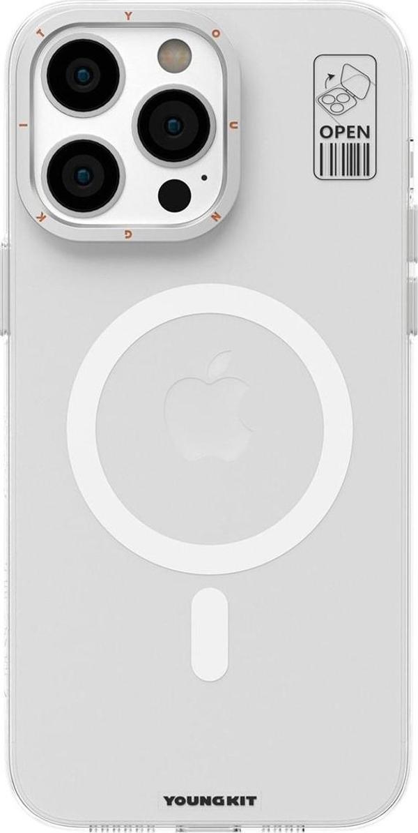 YoungKit iPhone 14 Pro Max Uyumlu Kılıf Magsafe Şarj Özellikli Standlı Hermit Bracket Serisi Kapak - Image 1