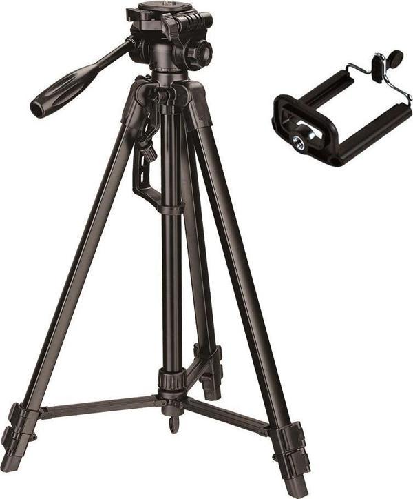 Czp 135CM Profesyonel Foto Video Tripod Telefon Tucaklı - Image 1