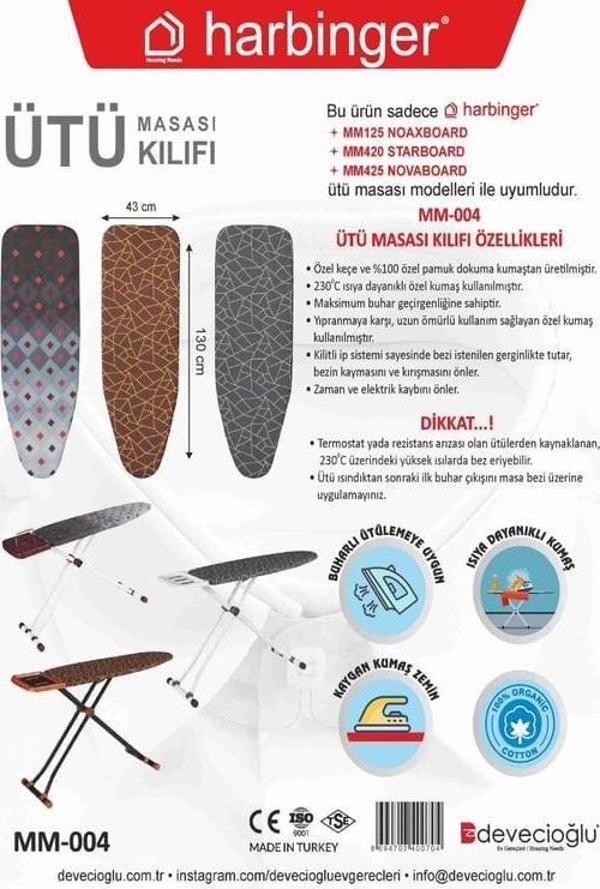 MM004 Özel Keçeli Isıya Dayanıklı Ütü Masası Bezi Kılıfı - Image 1