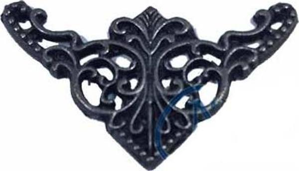 Dekoratif Köşe Süsü, Köşelik - Küçük, 19x34mm, Eskitme, 1 Adet TdrTR - Image 1