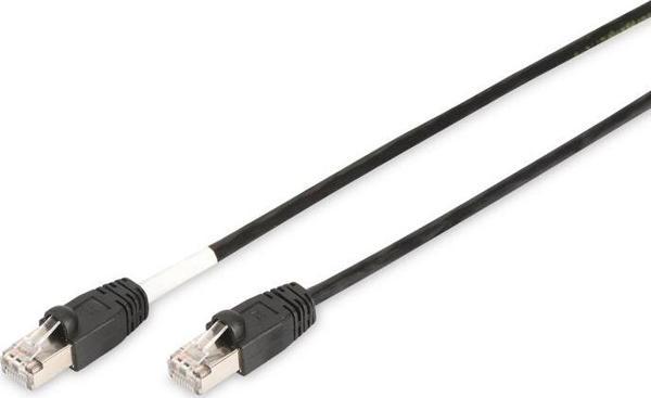 Digitus CAT 6 S-FTP Dış Mekan Patch Kablosu, Cu, PE AWG 27/7, Siyah Renk, 5 metreDigitus CAT 6 S-FTP outdoor patch cord, - Image 1