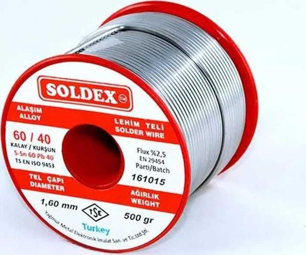 60-40 Lehim Teli 500 Gr 2 mm - Sn:60 / Pb:40 TdrTR - Image 1