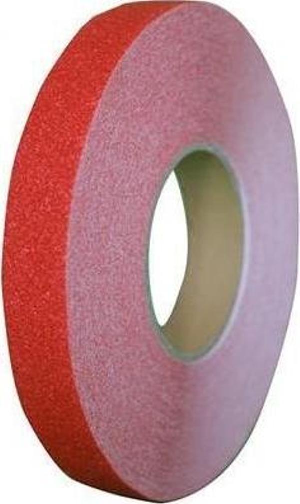 KIRMIZI MERDİVEN VE ZEMİN KAYDIRMAZ KAYMAZ BANT 25MMx25MT TdrTR - Image 1