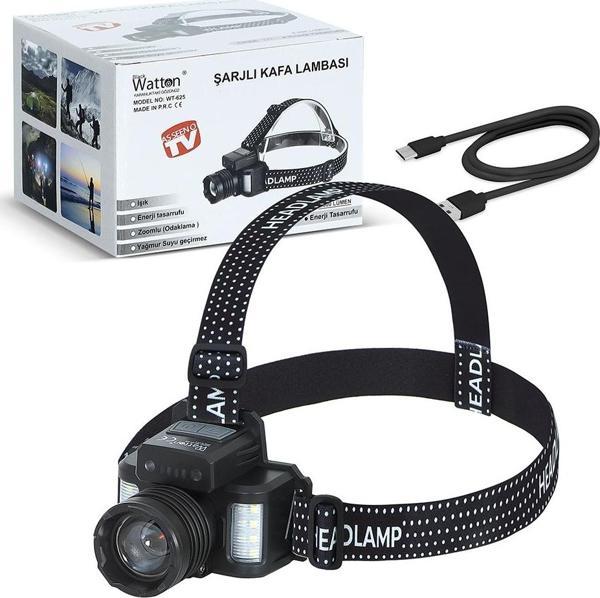 Sensörlü Cree TG Led Şarjlı Kafa Lambası WT-625 TdrTR - Image 1