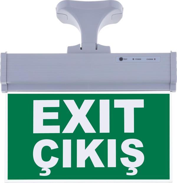 SG071-D2 Çift Yönlü Acil Yönlendirme Armatürü (Askı Aparatlı) Exit Çıkış TdrTR - Image 1