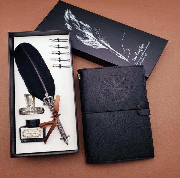 Siyah Divit Hokka Defter ve Kalem - Image 1