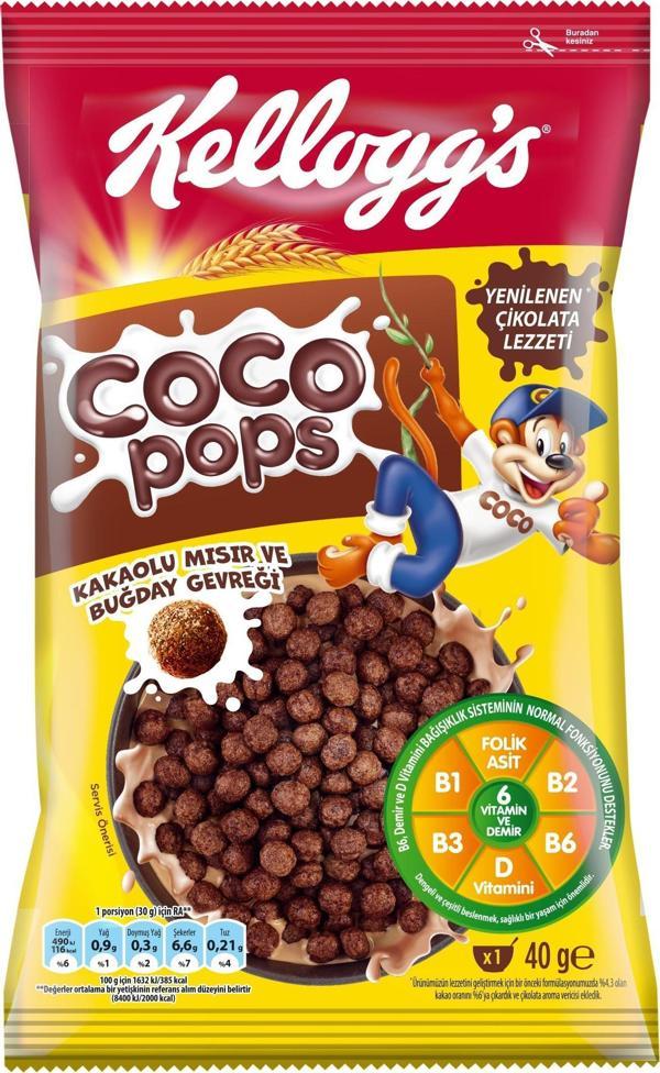 Coco Pops Çikolatalı Buğday Ve Mısır Gevreği 40 Gr, Lif,demir Ve 7 Vitamin Içerir - Image 1