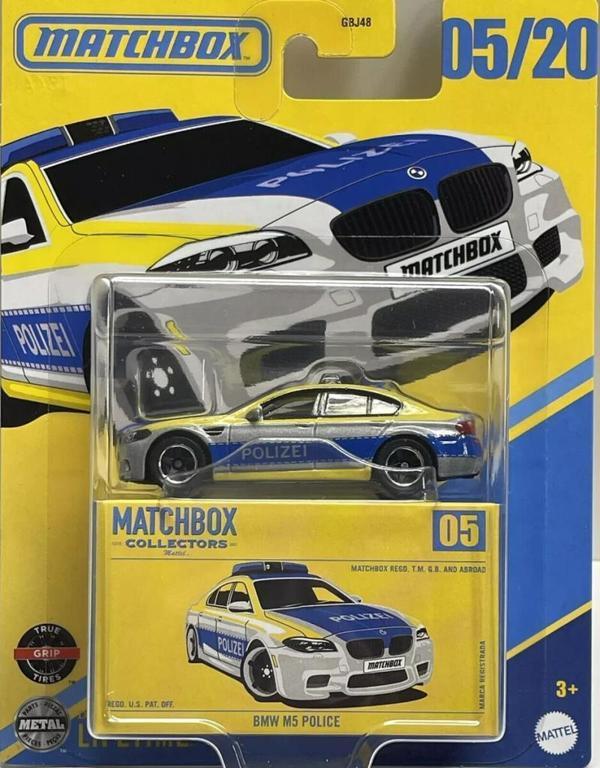 Matchbox Koleksiyon Araçlar GBJ48 - JCL36 BMW M5 POLICE - Image 1