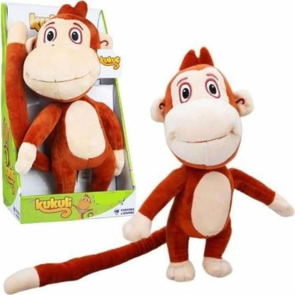 KUKULİ MÜZİKLİ PELUŞ MAYMUN LİSANSLI MAYMUN ORJİNAL MONKEY 30 CM - Image 1