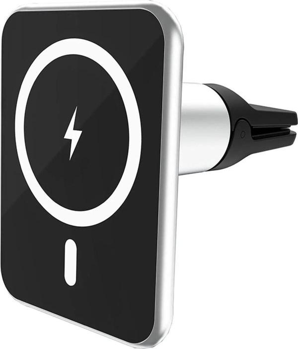 Hepu 15W Magsafe Kablosuz Şarjlı Araba Telefon Tutucu – Havalandırma Uyumlu, 360° Döner Başlık HP-A07 - Image 1