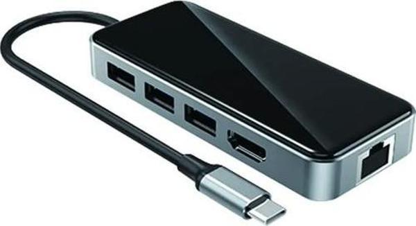 Airsky 10İn1 Type C Çevirici Gigabit Rj45 4K Hdmi 5* Usb 3.0 - Image 1
