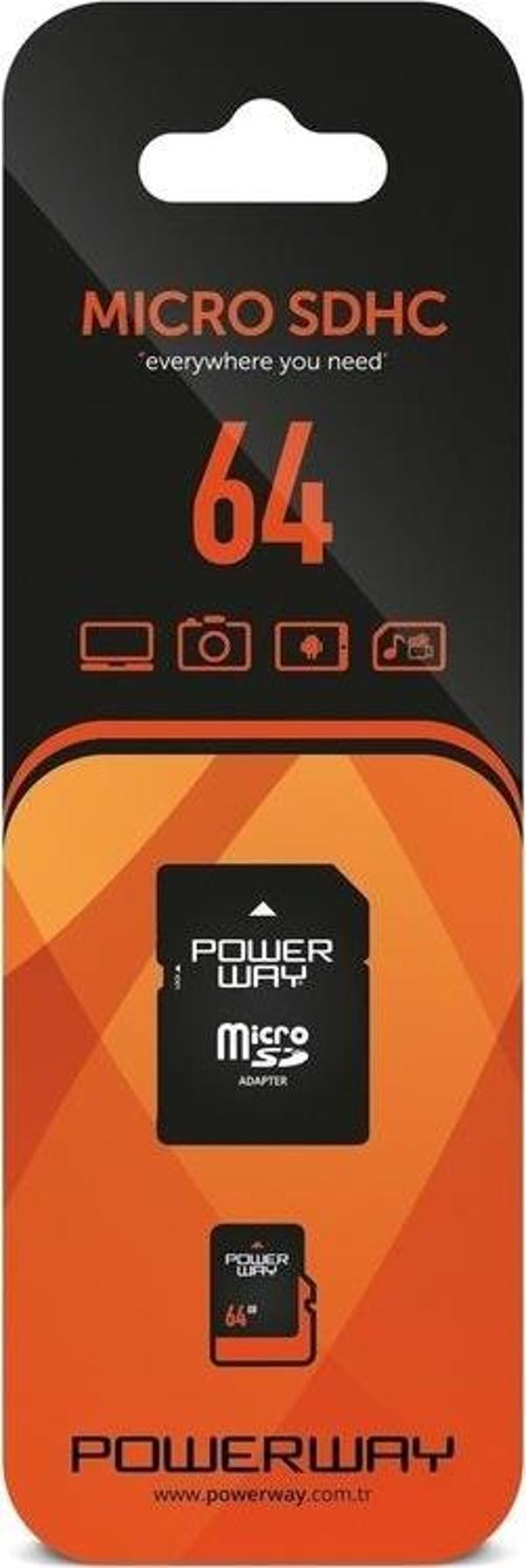 Powerway 64 Gb Microsd Hafıza Kartı Ve Adaptör - Image 1