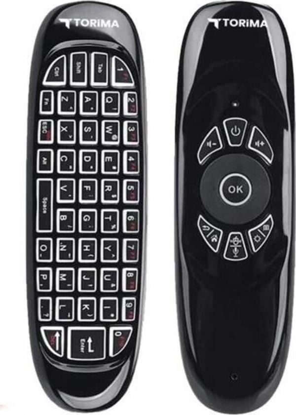 Torima K-02 2.4G Kablosuz Air Mouse ve Mini Klavyeli Uzaktan Kumanda - Android TV Uyumlu - Image 1