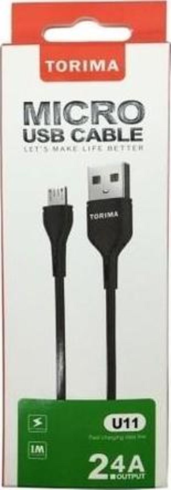 Torima Micro Usb Halat Şarj Ve Data Kablosu 2.4 A - Image 1