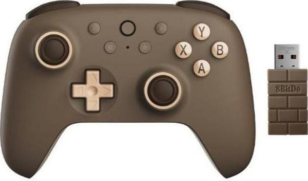 8Bitdo Ultimate 2C Kablosuz 2.4G Oyun Kolu PC Android Hall Effect Joystick Brownie Kahverengi - Image 1