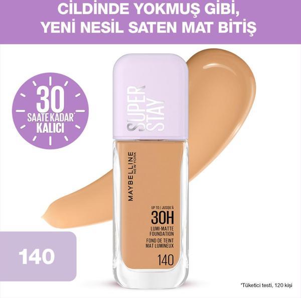 Maybelline New York Super Stay Lumi Matte Fondöten - 140 - Image 1