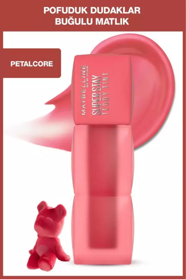 Maybelline New York Super Stay Teddy Tint Uzun Süre Kalıcı Likit Mat Tint 40 Petalcore - Image 1