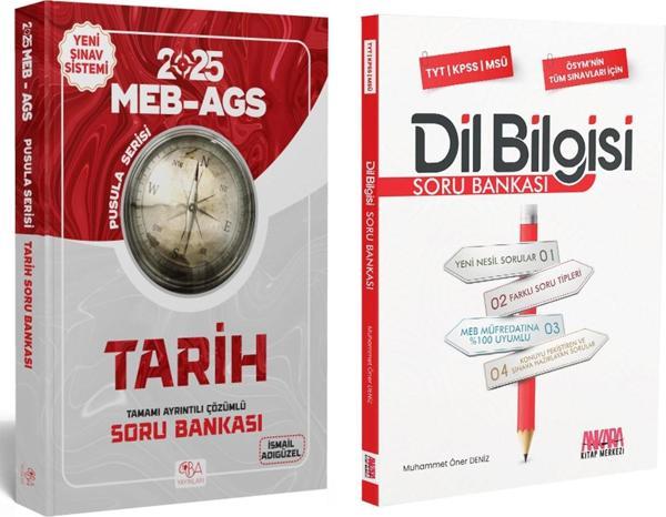 CBA Yayınları 2025 MEB AGS Tarihin Pusulası ve AKM Dil Bilgisi Soru Bankası Seti 2 Kitap - CBA Akademi Yayınları - Image 1
