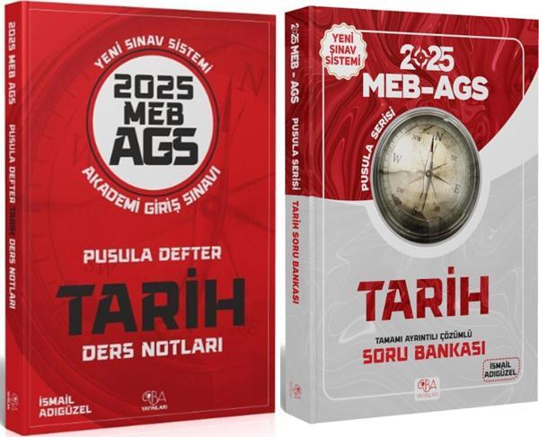 CBA Yayınları 2025 MEB AGS Tarih Pusula Defter Ders Notları ve Soru Bankası Seti 2 Kitap - Image 1