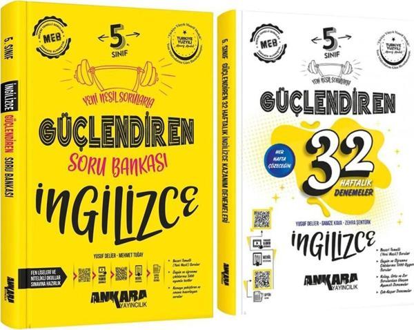 Ankara Yayıncılık 5. Sınıf İngilizce Güçlendiren Soru Bankası ve 32 Haftalık Deneme Seti 2 Kitap - Ankara Yayıncılık - Image 1