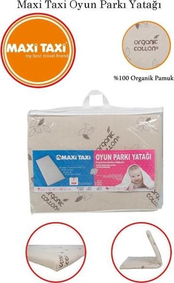 Maxi Taxi Organik Pamuk Oyun Parkı Yatağı 70x110 - Image 1