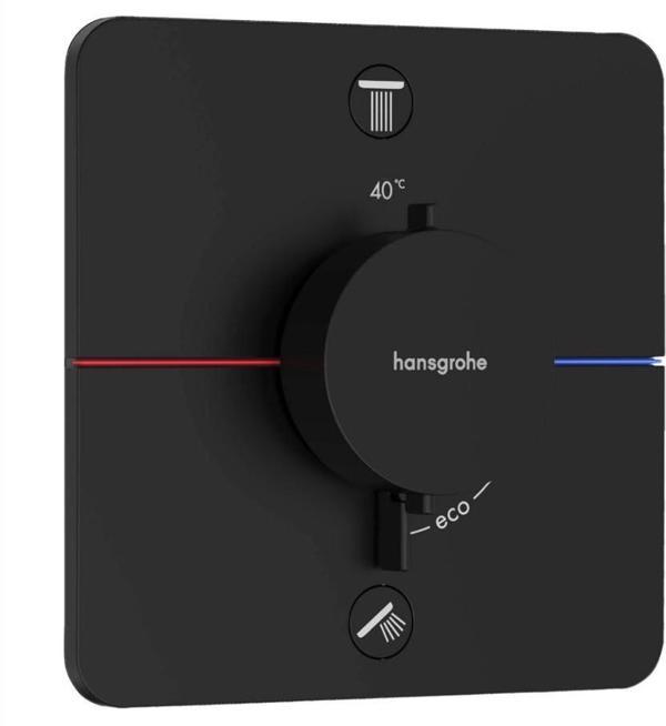 Hansgrohe ShowerSelect Comfort Q Termostat Ankastre 2 Çıkış Satin Siyah 15583670 - Image 1