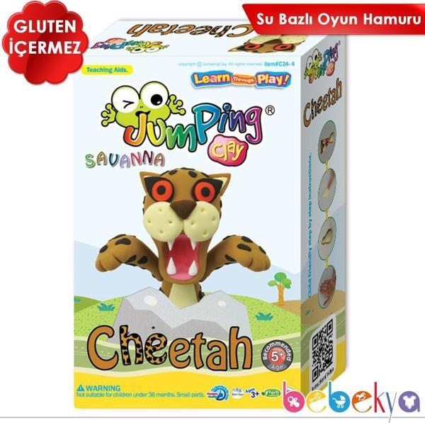Jumping Clay Kendi Oyuncağını Kendin Yap Modelleme Oyun Hamuru Seti Cheetah - Image 1