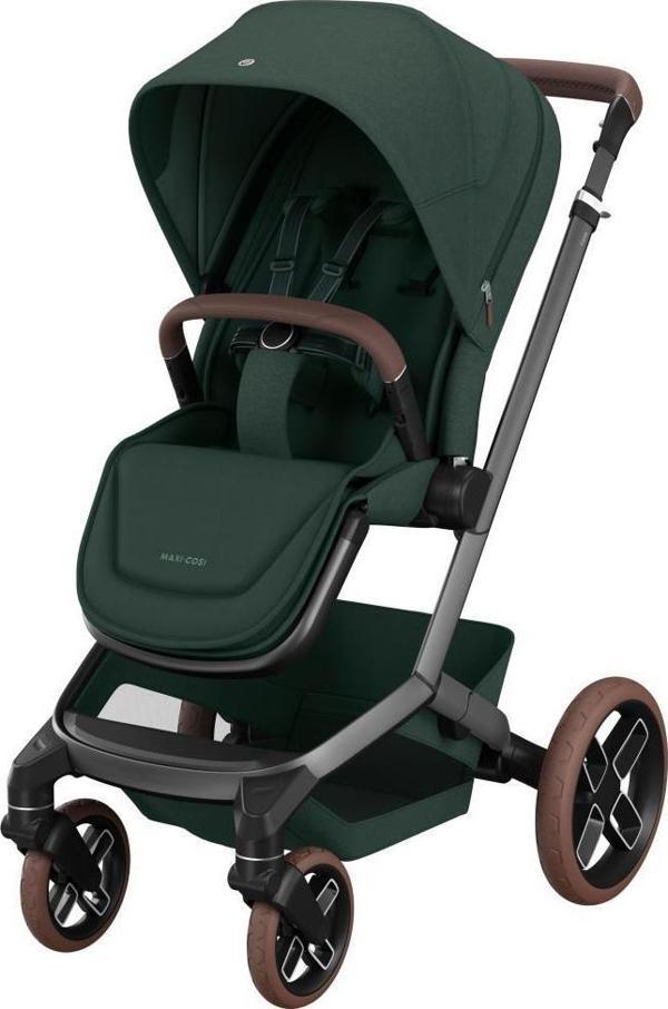 Maxi-Cosi Fame Portbebeli Led Işıklı Entegre Telefon Şarj Üniteli Premium Bebek Arabası Twillic Green - Image 1