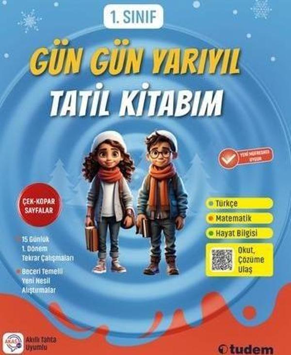 1. Sınıf Gün Gün Yarıyıl Tatil Kitabım - Tudem Yayınları - Ders Kitapları - Image 1