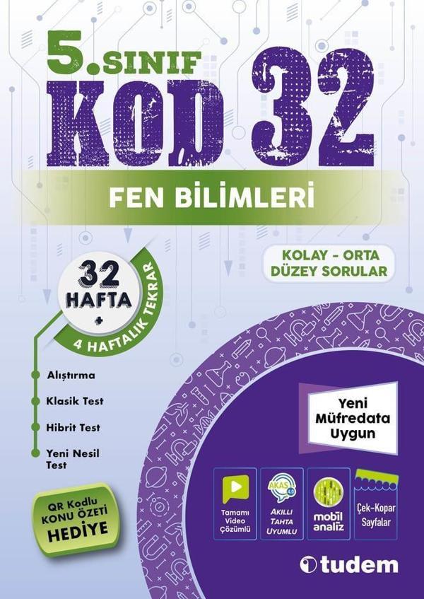5. Sınıf Fen Bilimleri Kod 32 - Tudem Yayınları - Ders Kitapları - Image 1