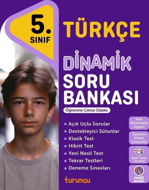 5. Sınıf Türkçe Dinamik Soru Bankası - Turuncu Yayınları - Image 1