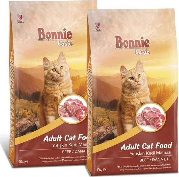 Bonnie Dana Etli Yetişkin Kedi Maması 10 Kg X 2 Adet - Image 1