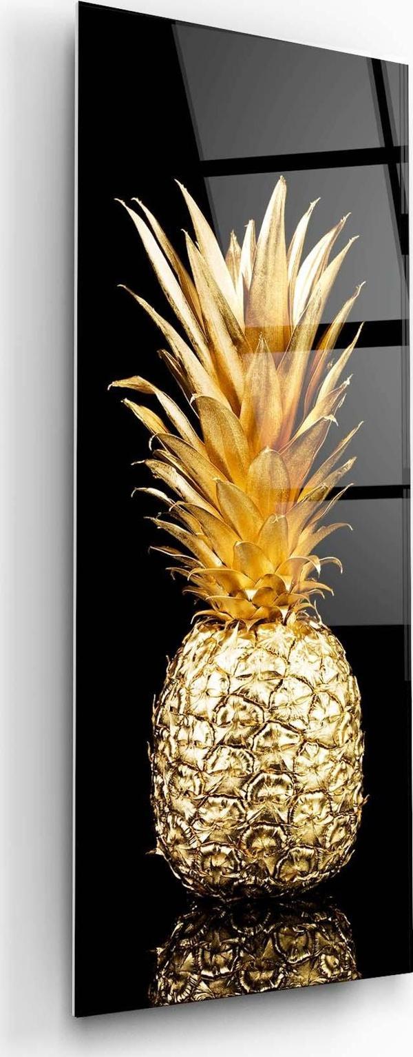 Ananas Panoramik Cam Tablo | Hediyelik, Dekoratif, Ofis, Mutfak  - Image 1