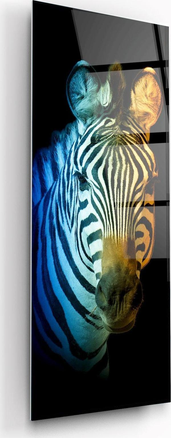 Zebra Panoramik Cam Tablo | Hediyelik, Dekoratif, Ofis, Mutfak  - Image 1