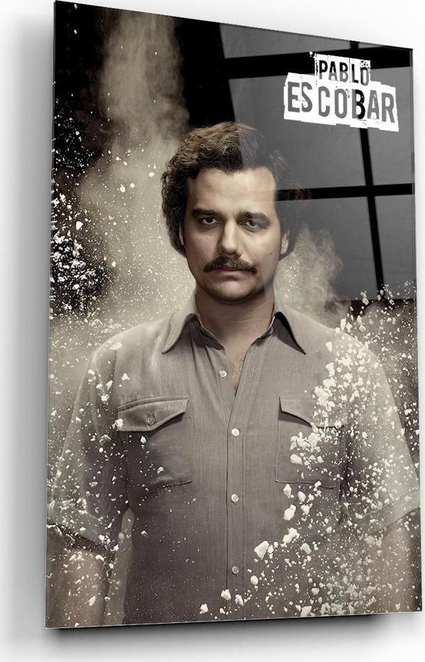 Pablo Escobar Narcos Cam Tablo | Hediyelik, Dekoratif, Ofis, Mutfak  - Image 1
