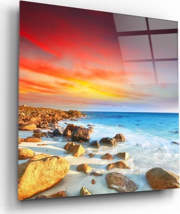 Manzara Cam Tablo | Hediyelik, Dekoratif, Ofis, Mutfak  - Image 1