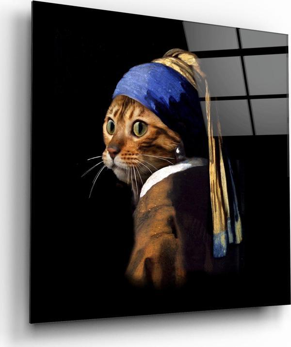 Kedi Cam Tablo | Hediyelik, Dekoratif, Ofis, Mutfak  - Image 1