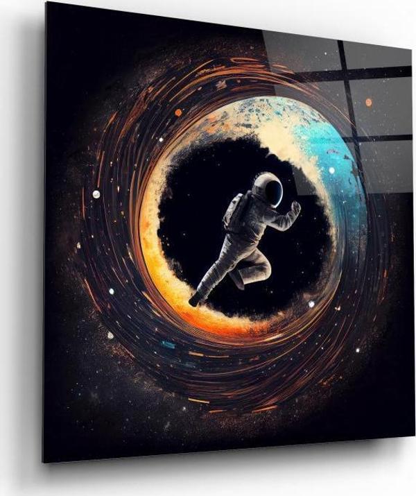Astronot Cam Tablo | Hediyelik, Dekoratif, Ofis, Mutfak  - Image 1