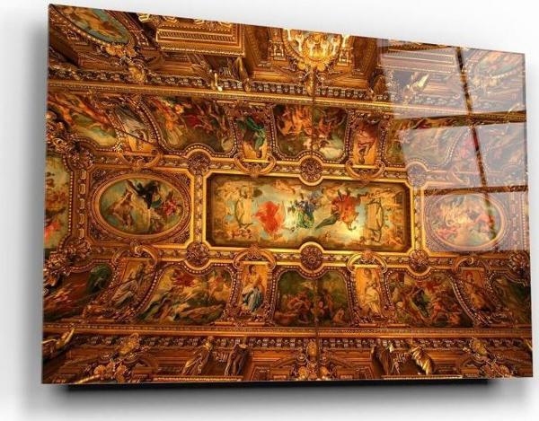 Gold Sanat Cam Tablo | Hediyelik, Dekoratif, Ofis, Mutfak  - Image 1